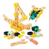 Image de Jeu De Construction En Bois Fsc Baril 100 Pcs Multicolore