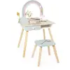 Image de Coiffeuse En Bois Et Accessoires Licorne Beige