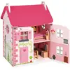 Image de Maison De Poupées En Bois 11 Accessoires Rose