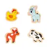 Image de 4 Puzzles Evolutifs En Bois Ferme 2 À 5 Pcs Multicolore