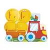 Image de Puzzle Cache-cache Tracteur En Bois Fsc Jaune