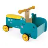 Image de Porteur En Bois Hippo Bleu / Jaune