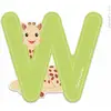 Image de Lettre W Sophie La Girafe Vert
