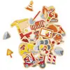 Image de Magnets Dinosaures En Bois Fsc 24 Pcs Beige - Chantier