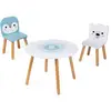 Image de Table Et Chaises Pour Enfant Banquise Blanc / Bleu
