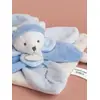 Image de Doudou carré ours 24cm collector - DOUDOU ET COMPAGNIE bleu