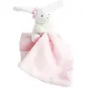 Image de Doudou Lapin Mouchoir Rose Boite Fleur Rose