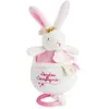 Image de Boite À Musique Lapin Fleurs Rose