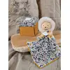 Image de Pantin + doudou 12cm boh'aim - DOUDOU ET COMPAGNIE lion jaune
