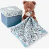 Image de Pantin + Doudou 12cm Boh'aim - Doudou Et Compagnie Ours Bleu