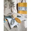 Image de Doudou pétale 27cm boh'aim - DOUDOU ET COMPAGNIE lion jaune