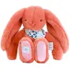 Image de Peluche Lapin Fleurette 25 Cm Orange