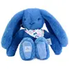 Image de Peluche Lapin Fleurette 25 Cm Bleu