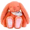 Image de Peluche Lapin Fleurette 35 Cm Orange
