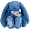 Image de Peluche Lapin Fleurette 35 Cm Bleu