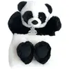 Image de Marionnette À Main Panda 25 Cm Noir