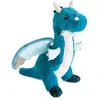Image de Peluche Grégoire Le Dragon 30 Cm Bleu