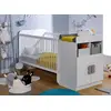Image de Lit Bébé Évolutif Combiné Madrid Blanc