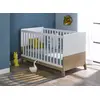 Image de Lit Bébé Évolutif Archipel Blanc & Chêne