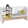 Image de Lit Bébé Évolutif Combiné Ecrin Blanc & Bois