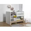 Image de Lit Bébé Évolutif Avec Table À Langer Calisson Blanc & Bois