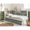 Image de Lit Gigogne Avec Rangements Opus Blanc Et Vert Mousse
