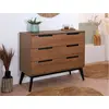 Image de Commode 3 Tiroirs Vintage Octave Noyer