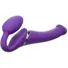 Image de Strap-on vibrant télécommandé 3 moteurs violet M