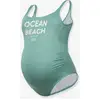 Image de Maillot De Bain De Grossesse 1 Pièce Ocean Beach Vert