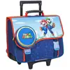 Image de Cartable Trolley Scolaire Garçon Super Mario Polyester 41 Cm 2 Compartiments Bleu / Rouge