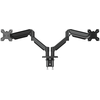 Image de Support Moniteur Mobility 2 Ecrans Mecanique Vesa Avec Verin À Gaz, Pivot 360°