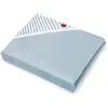 Image de Serviette Tablier De Bain Papillon Marinière Bleu Marine, Blanc