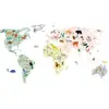 Image de Stickers Géants Animaux Du Monde (160 X 80 Cm) Vert, Jaune, Rose