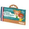 Image de Kit De Maquillage 3 Couleurs Clown Et Arlequin Multicolor