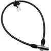 Image de Antivol câble vélo à clé P2R Noir 5 mm x 65 cm 17794