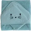 Image de Set Sortie De Bain Et Gant Lapin Bleu