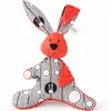 Image de Grand Doudou Lapin En Bambou Rouge