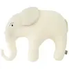 Image de Grande Peluche Éléphant En Coton Tricoté Écru
