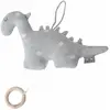 Image de Peluche Musicale En Tricot De Coton Dino Dino Gris