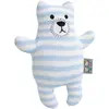 Image de Peluche Doudou Ourson En Coton Tricoté Bleu