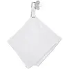 Image de Doudou Lange Attache Tétine En Gaze De Coton Jeanne Blanc