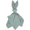 Image de Doudou Lapin En Gaze De Coton Jeanne Vert De Gris