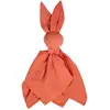 Image de Doudou Lapin En Gaze De Coton Jeanne Terracotta