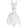 Image de Doudou Lapin En Gaze De Coton Jeanne Blanc À Pois Or