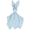 Image de Doudou Lapin En Gaze De Coton Jeanne Bleu