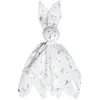 Image de Doudou Plat Lapin Melody Melody, Blanc Imprimé Minimali