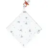Image de Doudou Lange Attache Tétine En Gaze De Coton Bleuet Imprimé Floral