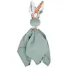 Image de Doudou Lapin En Gaze De Coton Safari Vert