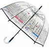 Image de Parapluie Transparent Long Et Automatique Paris Bleu