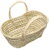 Image de Jouet Couffin Poupée 35cm En Fibres Naturelles Beige